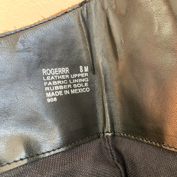 Steve Madden Rogerrr Black/Brown Leather Zip Knee High Riding Boots Woman’s 8M - Picture 15 of 16